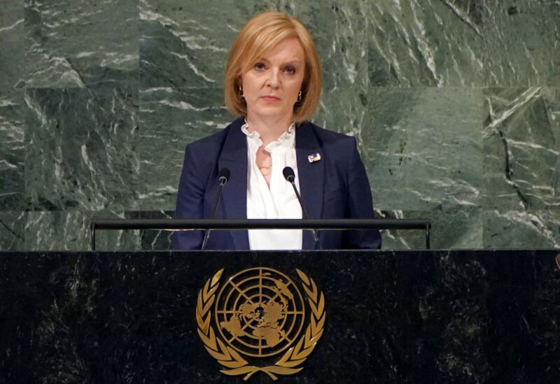 Prime Minister Liz Truss delivers a speech to members of the United Nations in New York during her visit to the US to attend the 77th UN General Assembly. Picture date: Wednesday September 21, 2022. Stefan Rousseau/Pool via REUTERS/