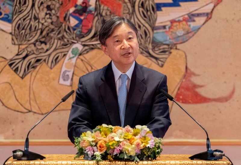 In this photo provided by the Imperial Household Agency of Japan, Japanese Emperor Naruhito speaks during a news conference at the Imperial Palace in Tokyo, Japan, February 21, 2022, ahead of the Emperor's 62nd birthday on February 23. Picture taken February 21, 2022. Mandatory credit Imperial Household Agency of Japan/Handout via REUTERS