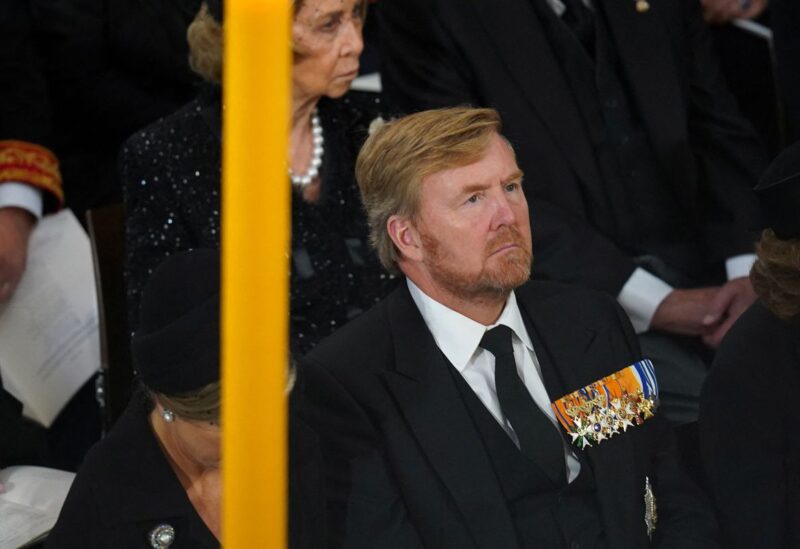FILE PHOTO; King Willem-Alexander of the Netherlands attending the State Funeral of Queen Elizabeth II, held at Westminster Abbey, London. Picture date: Monday September 19, 2022. Gareth Fuller/Pool via REUTERS