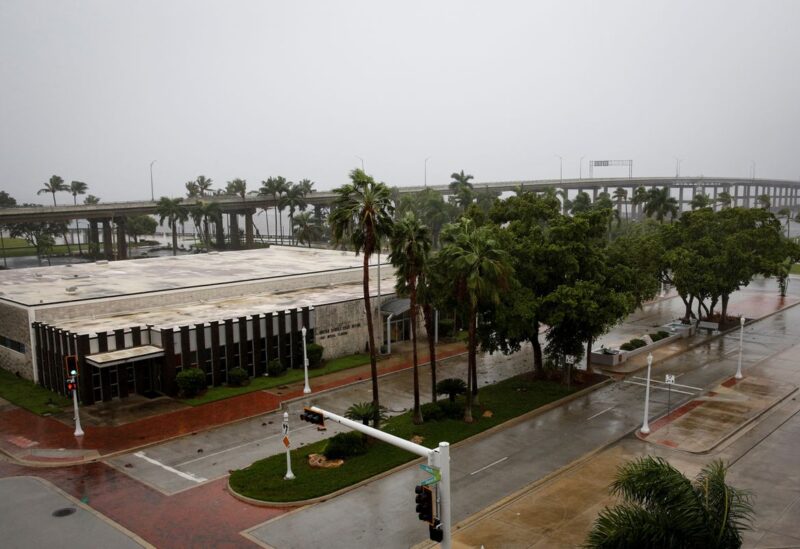 A general view of downtown ahead of Hurricane Ian, in Fort Myers, Florida, U.S. September 28, 2022. REUTERS/Marco Bello