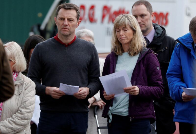 Kate and Gerry McCann attend a service to mark the 11th anniversary of the disappearance of their daughter Madeleine from a holiday flat in Portugal, near her home in Rothley, Britain May 3, 2018. REUTERS/Darren Staples/File Photo