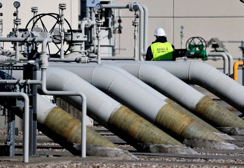 Pipes at the landfall facilities of the 'Nord Stream 1' gas pipeline are pictured in Lubmin, Germany, March 8, 2022. REUTERS/Hannibal Hanschke/File Photo