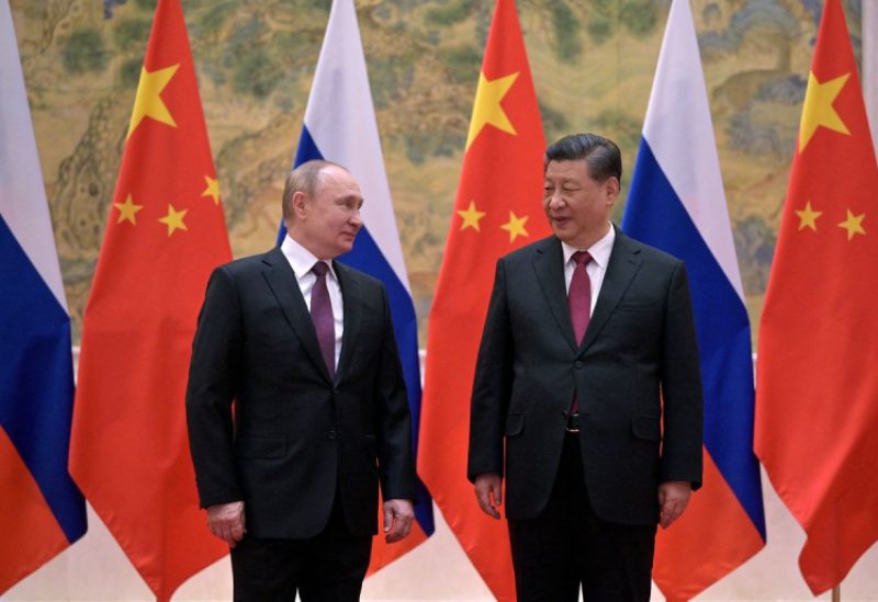 Russian President Vladimir Putin attends a meeting with Chinese President Xi Jinping in Beijing, China February 4, 2022. Sputnik/Aleksey Druzhinin/Kremlin via REUTERS ATTENTION EDITORS - THIS IMAGE WAS PROVIDED BY A THIRD PARTY.