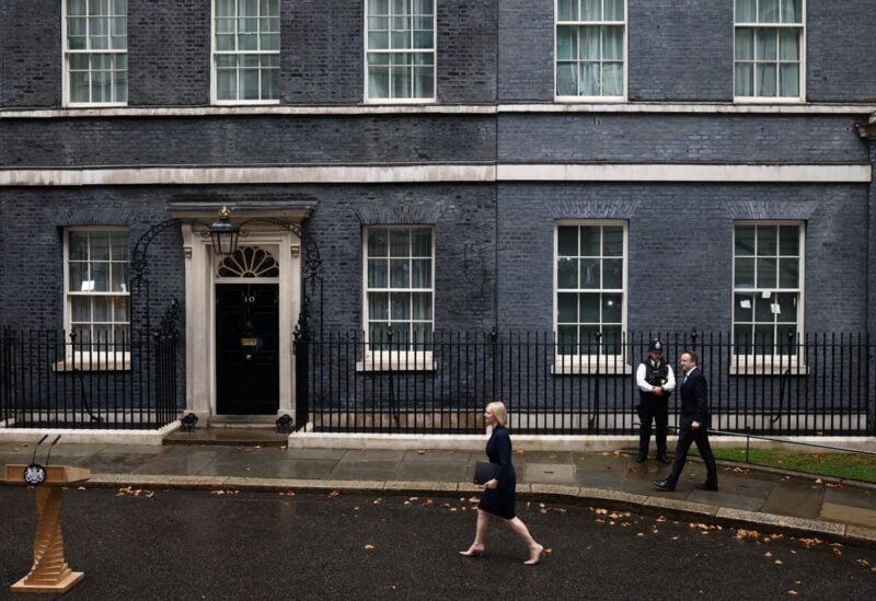 New British Prime Minister Liz Truss walks outside Downing Street Number 10, in London, Britain September 6, 2022. REUTERS/Henry Nicholls