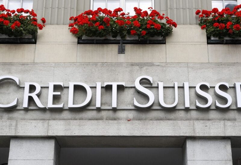The logo of Swiss bank Credit Suisse is seen at a branch office in Bern, Switzerland September 26, 2022. REUTERS/Arnd Wiegmann/
