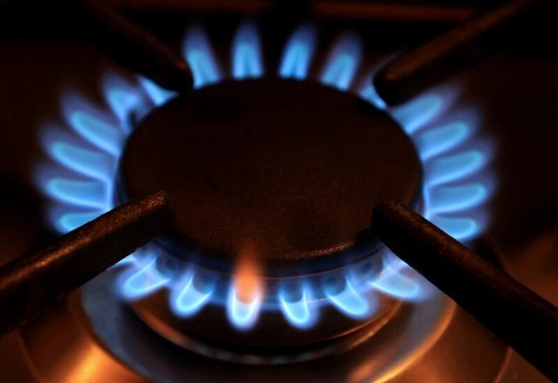 Gas flames of a cooker are pictured in a private home, as Russia's invasion of Ukraine continues, in Bad Honnef near Bonn, Germany, March 30, 2022. REUTERS/Wolfgang Rattay/File Photo