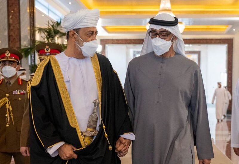 UAE President Sheikh Mohamed bin Zayed Al-Nahyan will meet Oman’s Sultan Haitham bin Tariq during his official visit on Tuesday. Image Credit: WAM