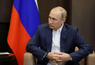 Russian President Vladimir Putin attends a meeting with his Belarusian counterpart Alexander Lukashenko in Sochi, Russia September 26, 2022. Sputnik/Gavriil Grigorov/Pool via REUTERS