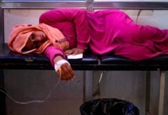 A woman suffering from cholera receives treatment at the Al-Kasrah hospital in Syria's eastern province of Deir Ezzor, on 17, 2022, affected by the usage of contaminated water from the Euphrates River, a major source for both drinking and irrigation. AFPPIXA woman suffering from cholera receives treatment at the Al-Kasrah hospital in Syria's eastern province of Deir Ezzor, on 17, 2022, affected by the usage of contaminated water from the Euphrates River, a major source for both drinking and irrigation. AFPPIX