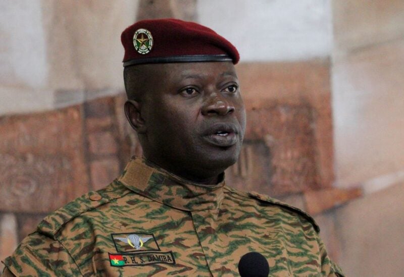 Burkina Faso military leader, Lieutenant Colonel Paul-Henri Damiba speaks during a news conference with Ivory Coast's President Alassane Ouattara at the presidential palace in Abidjan, Ivory Coast, September 5, 2022. REUTERS/Luc Gnago