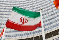 The Iranian flag waves in front of the International Atomic Energy Agency (IAEA) headquarters, amid the coronavirus disease (COVID-19) pandemic, in Vienna, Austria May 23, 2021. REUTERS/Leonhard Foeger/File Photo
