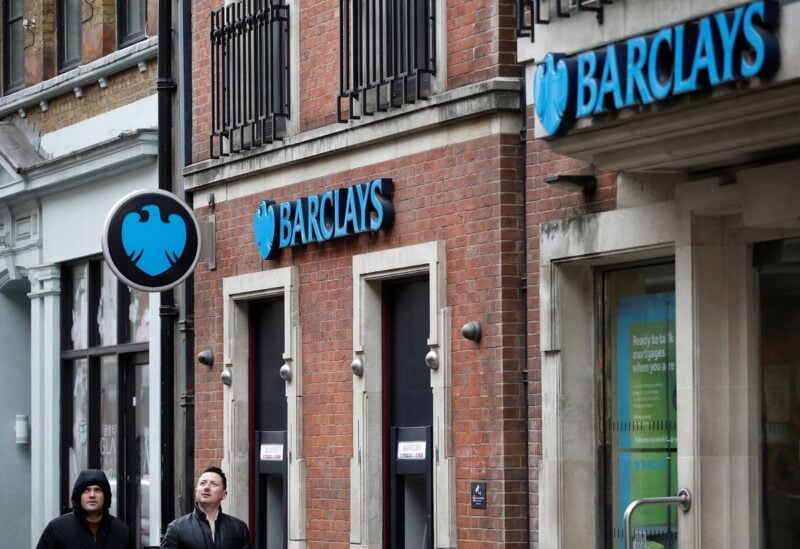 A branch of Barclays Bank is seen, in London, Britain, February 23, 2022. REUTERS/Peter Nicholls