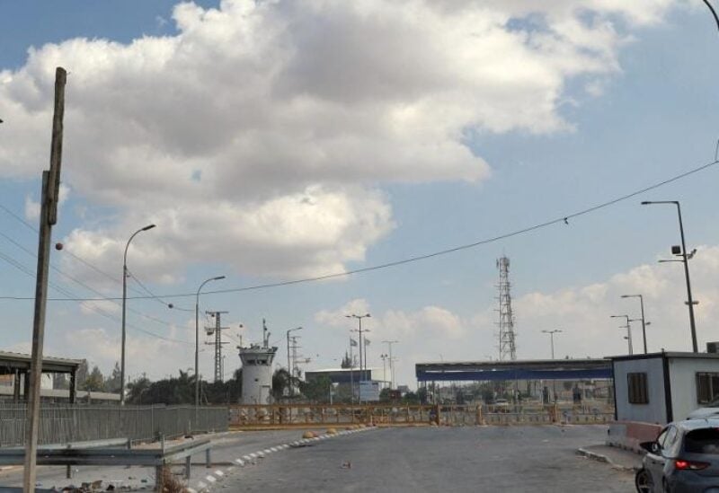 A picture shows the Jalame checkpoint near the Palestinian city of Jenin in the Israeli occupied West Bank on September 14, 2022.