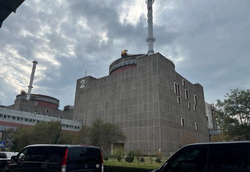 A view shows the Russian-controlled Zaporizhzhia Nuclear Power Plant