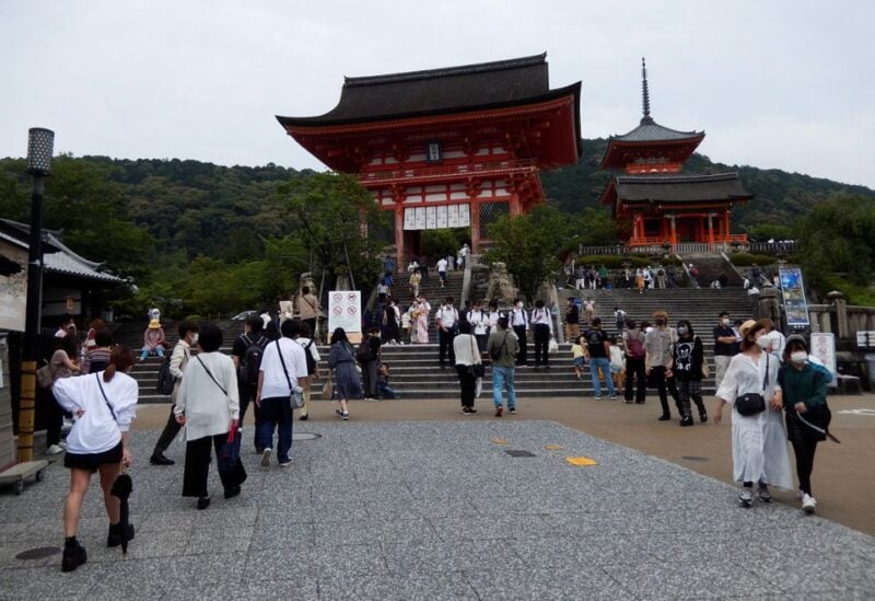 Visitors stroll at Kiyomizu-dera temple, a popular attraction among tourists, in Kyoto, western Japan June 18, 2022. Picture taken June 18, 2022. REUTERS