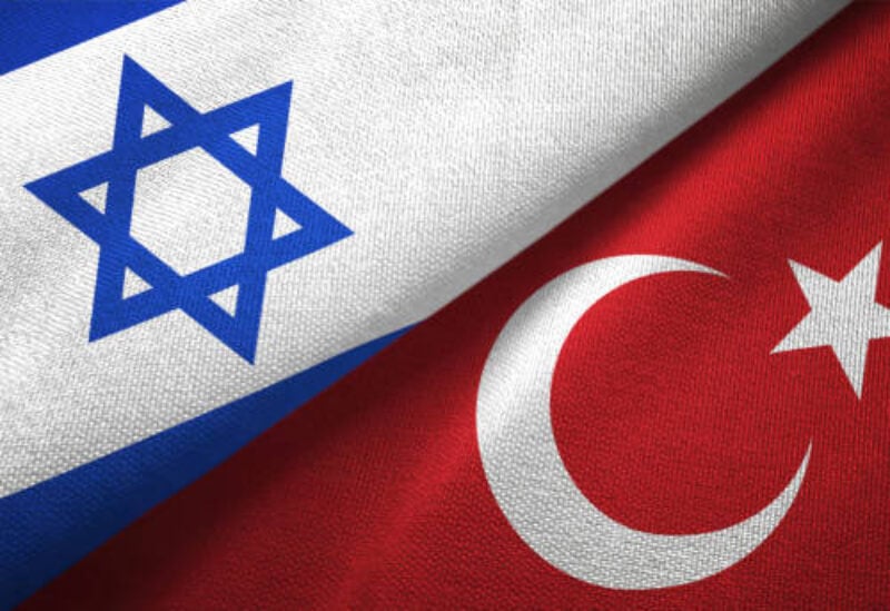 Turkey and Israel flag together realtions textile cloth fabric texture