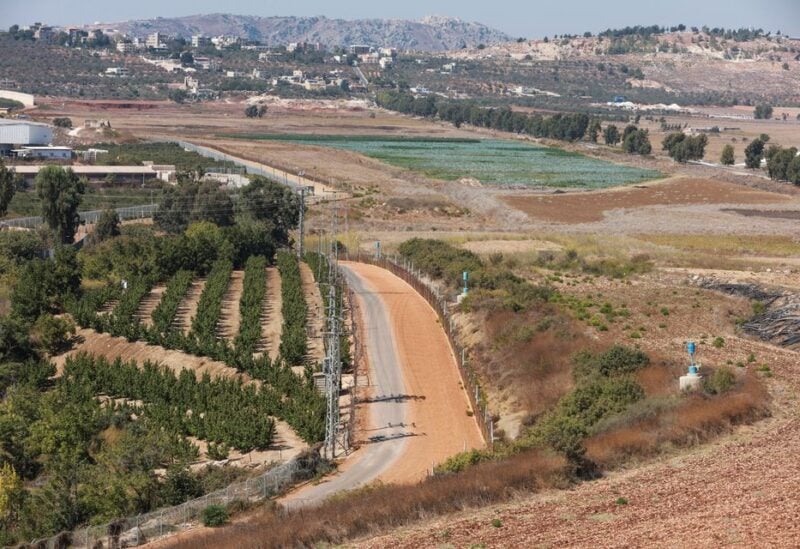 A general view shows the Lebanese-Israeli border as seen from the southern Lebanese village of Khiam, Lebanon October 11, 2022. REUTERS/Aziz Taher