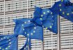 European Union flags flutter outside the EU Commission headquarters in Brussels, Belgium, September 28, 2022. REUTERS/Yves Herman