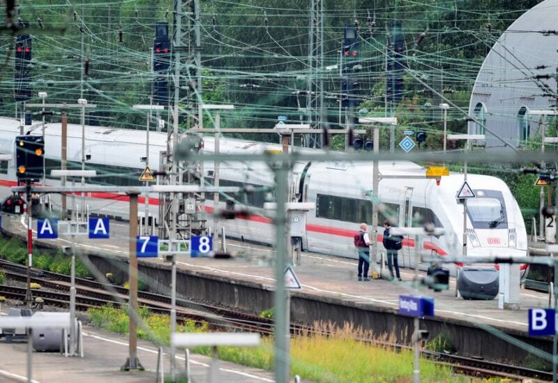 An ICE high-speed train arrives at the Hamburg-Altona train station during a strike of the German Train Drivers' Union (GDL) in Hamburg, Germany September 2, 2021. REUTERS