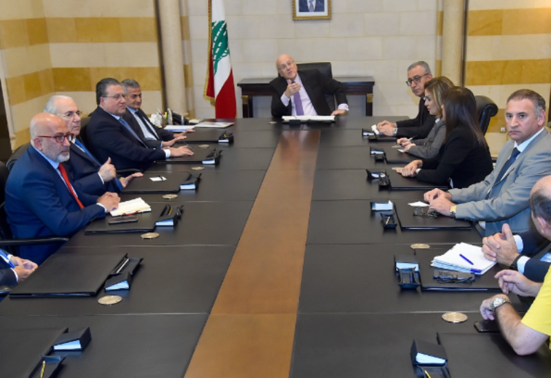 Mikati chairs meeting over customs condition, receives justice minister