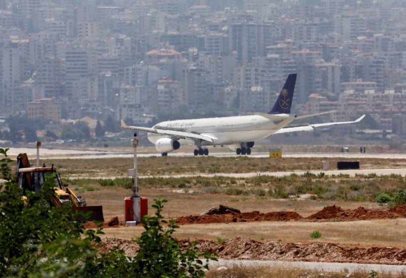 A Saudia, also known as Saudi Arabian Airlines, plane lands at Rafik al-Hariri airport in Beirut, Lebanon June 29, 2017. REUTERS/Jamal Saidi/Files