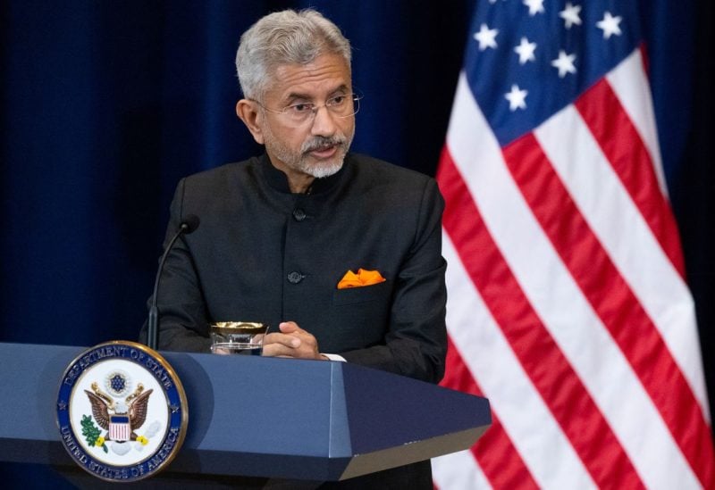 India's Foreign Minister Subrahmanyam Jaishankar attends a press conference with U.S. Secretary of State Antony Blinken at the State Department in Washington, U.S., September 27, 2022. Saul Loeb/Pool via REUTERS