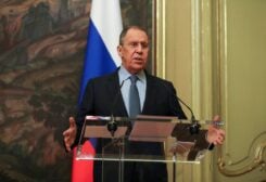Russian Foreign Minister Sergei Lavrov speaks during a news conference after his meeting with UN Secretary-General Antonio Guterres in Moscow, Russia, April 26, 2022. Maxim Shipenkov/Pool via REUTERS