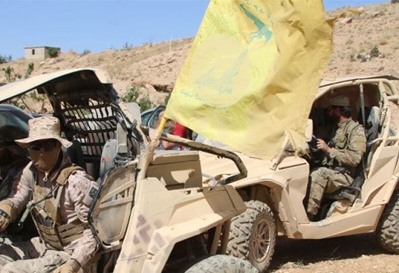 A group of Hezbollah militia members in Syria