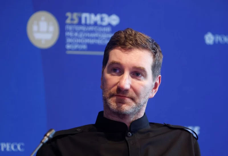 Journalist Anton Krasovsky attends a session of the St. Petersburg International Economic Forum (SPIEF) in Saint Petersburg, Russia June 16, 2022. REUTERS