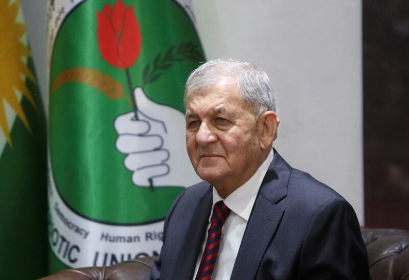 Abdul Latif Rashid, the newly elected Iraqi president, looks on, at the Iraqi parliament in Baghdad, Iraq October 13, 2022. REUTERS/Ahmed Saad