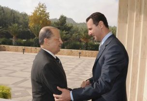 Michel Aoun and Bashar al-Assad