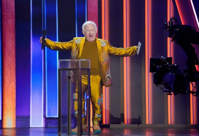 Leslie Jordan announcing the winner of Duo Of The Year Dan + Shay at the 56th Academy of Country Music Awards (ACM) at the Grand Ole Opry in Nashville, Tennessee, U.S. April 18, 2021. REUTERS/Harrison McClary/