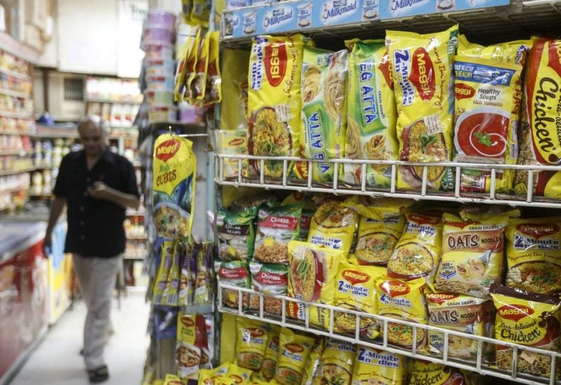 Packets of Nestle's Maggi instant noodles are seen on display at a grocery store in Mumbai, India, June 4, 2015. REUTERS/Shailesh Andrade