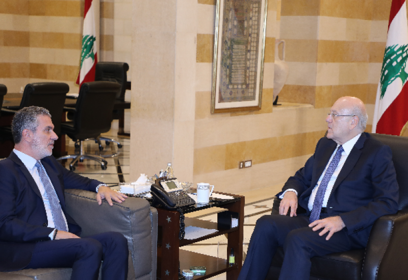 PM Mikati holds series of meetings at grand Serail