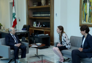 President Aoun meets French foreign affairs ministry’s MENA director