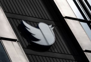 A view of the Twitter logo at its corporate headquarters in San Francisco, California, U.S. October 28, 2022. REUTERS/Carlos Barria