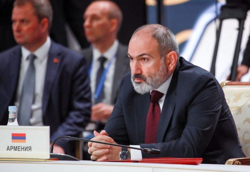 Armenian Prime Minister Nikol Pashinyan attends the summit of leaders of the Commonwealth of Independent States (CIS) in Astana, Kazakhstan October 14, 2022. REUTERS/Turar Kazangapov