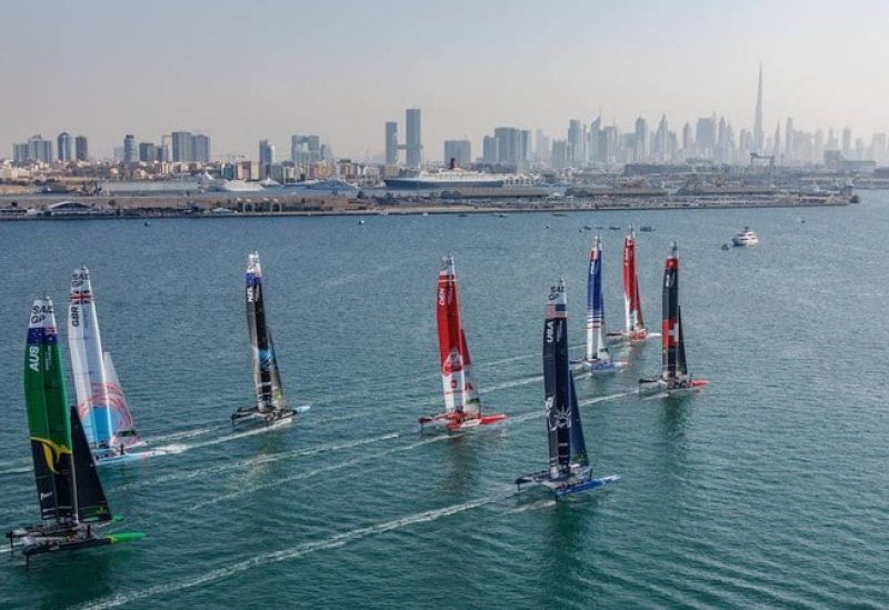 The Middle East’s debut appearance on the SailGP calendar attracted thousands of fans to the shoreline of the Mina Rashid race village. (The Middle East’s debut appearance on the SailGP calendar attracted thousands of fans to the shoreline of the Mina Rashid race village. (SailGP)