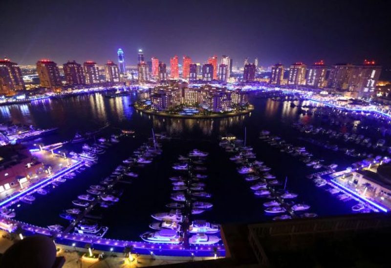 A general view shows Pearl Island, an artificial island spanning nearly four square kilometres, ahead of the FIFA 2022 World Cup soccer tournament at Katara Cultural Village in Doha, Qatar November 17, 2022. REUTERS