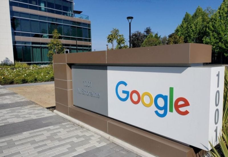 A sign is pictured outside a Google office near the company's headquarters in Mountain View, California, U.S., May 8, 2019. REUTERS/Paresh Dave