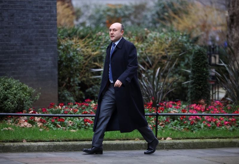 Director of the Number 10 Policy Unit Andrew Griffith walks outside Downing Street after a COBR meeting, in London, Britain February 22, 2022. REUTERS/Henry Nicholls/Files