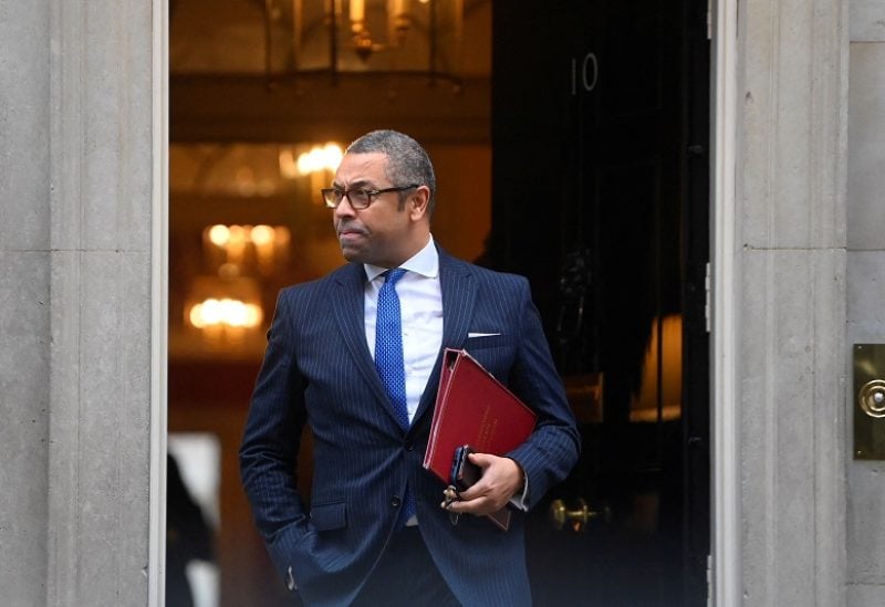 British Foreign Secretary James Cleverly walks outside Number 10 Downing Street, in London, Britain, November 17, 2022. REUTERS/Toby Melville