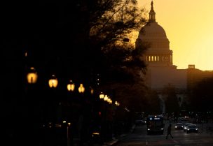 The sun rises over the U.S. Capitol, as control of Congress remained unclear following the 2022 U.S. midterm elections in Washington, U.S., November 9, 2022. REUTERS