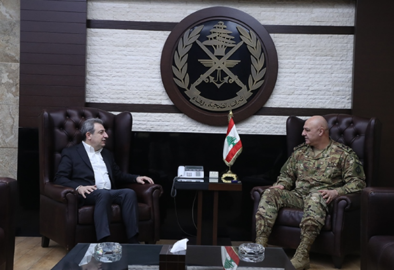Army commander meets Abou Faour, director of cooperation for French security