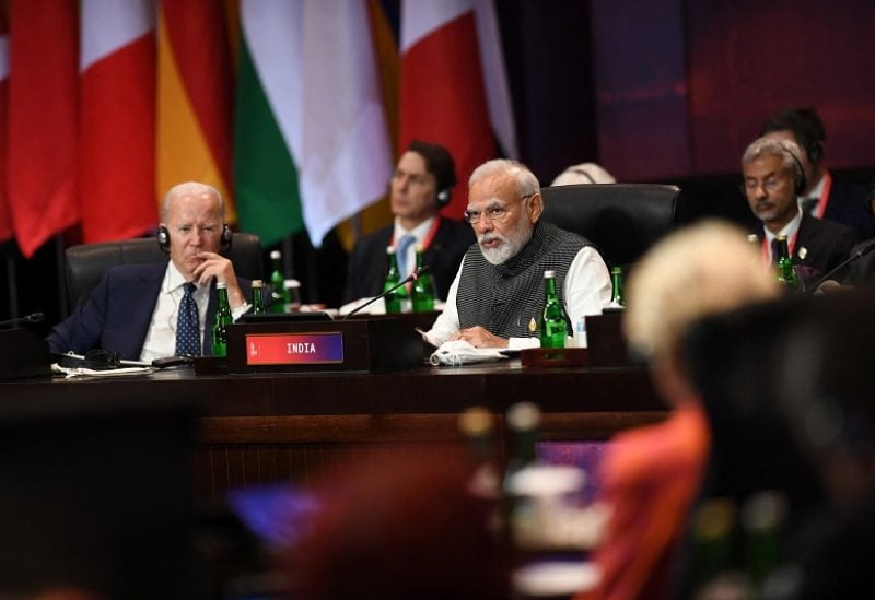 President of the United States of America Joe Biden listens to the outlook of Prime Minister of India Narendra Damodardas Modi during the G20 Summit opening session, in Nusa Dua, Bali, Indonesia, November 15, 2022. ADITYA PRADANA PUTRA/G20 Media Center/Handout via REUTERS THIS IMAGE HAS BEEN SUPPLIED BY A THIRD PARTY. MANDATORY CREDIT.