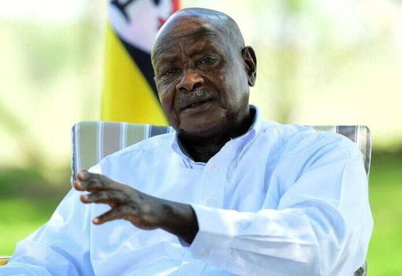 Uganda's President Yoweri Museveni speaks during a Reuters interview at his farm in Kisozi settlement of Gomba district, in the Central Region of Uganda, January 16, 2022. REUTERS/Abubaker Lubowa/File Photo