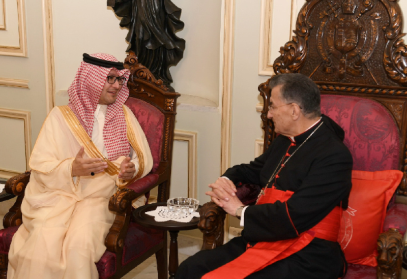 Maronite Patriarch Rahi meets KSA ambassador in Bkerke
