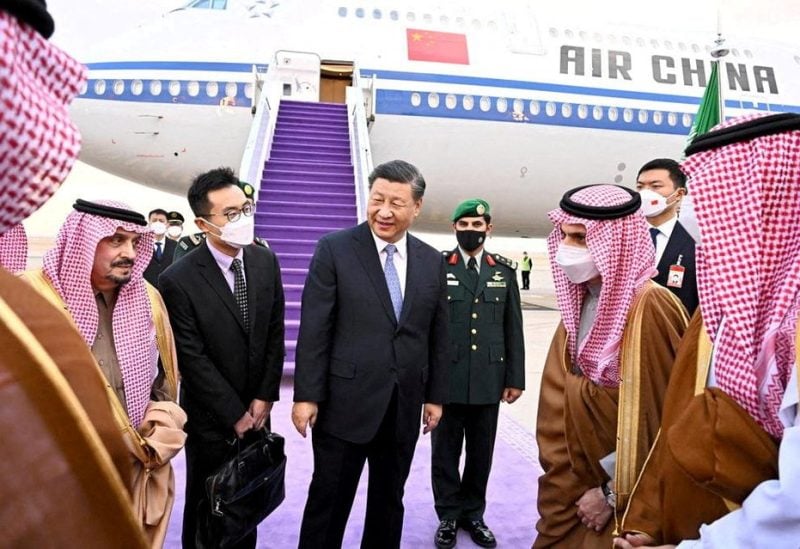 Chinese President Xi Jinping arrives in Riyadh, Saudi Arabia, December 7, 2022. Saudi Press Agency/Handout via REUTERS