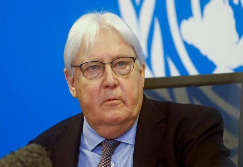 Martin Griffiths, the Under-Secretary-General for Humanitarian Affairs and Emergency Relief Coordinator, briefs reporters on the famine and humanitarian situation in Mogadishu, Somalia September 5, 2022. REUTERS/Feisal Omar/File Photo