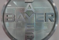 The logo of Bayer Mexico is pictured at the company's plant in Lerma, Mexico November 10, 2022. REUTERS/Henry Romero